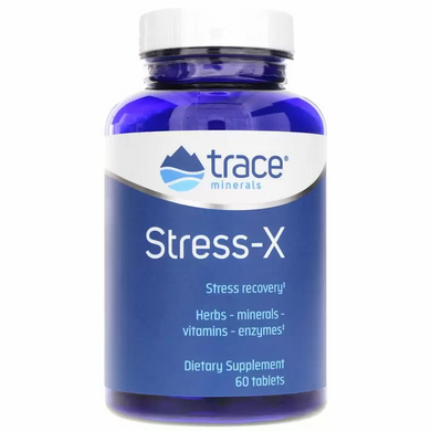 Стрес-X, захист від стресу, Stress-X Dietary Supplement, Trace Minerals Research, 60 таблеток - фото