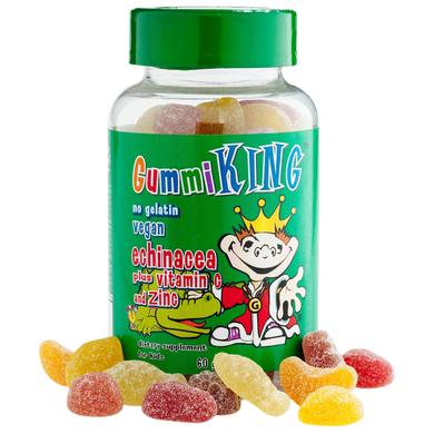 Ехінацея, вітамін С і цинк (жувальний), Echinacea Plus Vitamin C and Zinc, Gummi King, 60 таблеток - фото