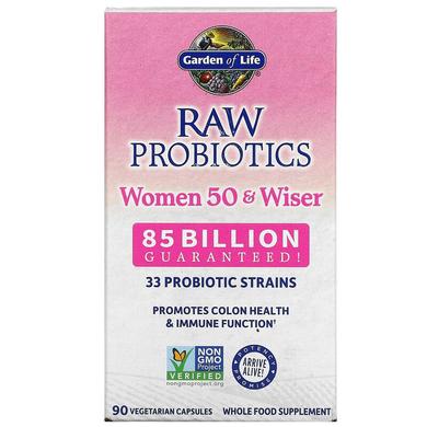 Пробиотики для женщин старше 50, Probiotics Women, Garden of Life, 90 капсул - фото