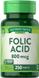 Фолієва кислота, Folic Acid, Nature's Truth 800 мкг, 250 таблеток, фото – 1