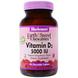 Витамин Д3, Bluebonnet Nutrition, 5000 МЕ, 90 капсул, фото – 1