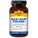 Вітаміни для шкіри і волосся чоловіків, Maxi Hair, Country Life, 60 капсул, фото – 1
