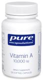 Витамин A, Vitamin A, Pure Encapsulations, 10,000 МЕ, 120 капсул, фото