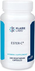 Вітамін С з біофлавоноїдами, Ester-C Bio, Klaire Labs, 100 вегетаріанських капсул (KLL-00215) - фото