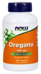 Орегано, Oregano, Now Foods, 450 мг, 100 капсул - фото
