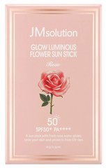 Сонцезахисний стік для обличчя з рожевою водою, Yoongwang Flower Sun Stick Rose SPF50, Jmsolution, 21 г - фото
