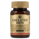 Хелат железа, Chelated Iron, Solgar, 100 таблеток, фото