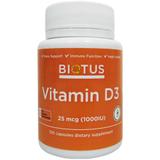 Витамин Д3, Vitamin D3, Biotus, 1000 МЕ, 120 капсул, фото