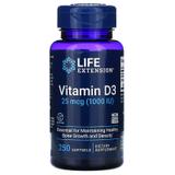 Витамин Д-3, Vitamin D3, Life Extension, 1000 МЕ, 250 гелевых капсул, фото