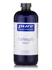Кальций Магний Витамин D в форме жидкости, Cal/Mag/D liquid, Pure Encapsulations, 480 мл - фото