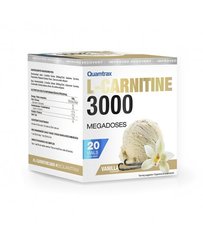 Л-карнитин 3000, L-Carnitine 3000, Quamtrax, вкус ваниль, 20 флаконов - фото