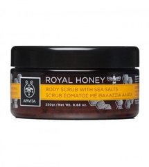 Скраб для тела с морской солью Королевский Мёд, Apivita, 250 г - фото