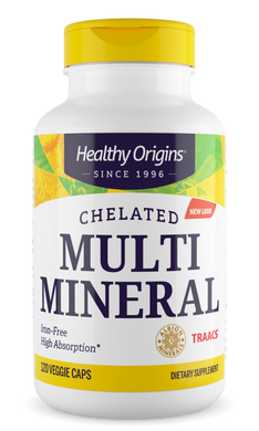 Хелатированный мультиминерал, Chelated Multi Mineral, Healthy Origins, без заліза, 120 капсул - фото