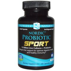 Пробиотики для спортсменов, Probiotic Sport, Nordic Naturals, 60 капсул - фото
