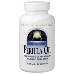Масло перилли, Perilla Oil, Source Naturals, 1000 мг, 90 капсул - фото