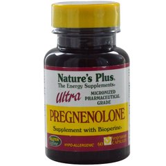 Прегненолон Ультра, Ultra Pregnenolone, Nature's Plus, 60 капсул - фото