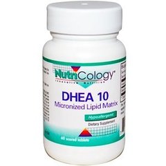 ДГЕА Дегідроепіандростерон, DHEA, Nutricology, 10 мг, 60 таблеток - фото