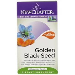 Черный тмин, Golden Black Seed, New Chapter, 60 вегетарианских капсул - фото