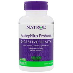Пробиотики, Acidophilus, Natrol, 150 капсул - фото