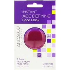 Маска для обличчя плодово-ягідна, Face Mask, Andalou Naturals, 8 г - фото