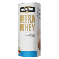 Протеїн, Ultra Whey, Maxler, смак молочний шоколад, 450 г - фото
