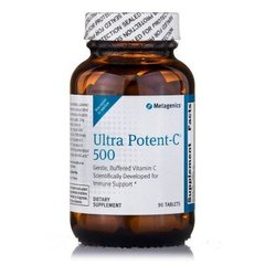Вітамін С, буферизований, Ultra Potent-C, Metagenics, 500 мг, 90 таблеток - фото