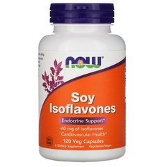 Соєві ізофлавони, Soy Isoflavones, Now Foods, 120 капсул - фото