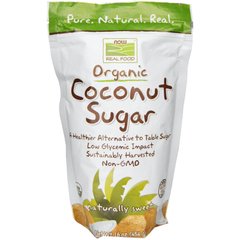 Кокосовий цукор, Coconut Sugar, Now Foods, 454 г - фото