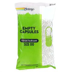 Пустые капсулы "00", Capsules Size 00, Solaray, 500 капсул - фото