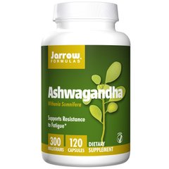 Ашвагандха, Ashwagandha, Jarrow Formulas, 300 мг, 120 капсул - фото