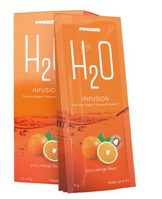 Изотоник, H2O Infusion, сочный апельсин, Prozis, 12*9 г - фото