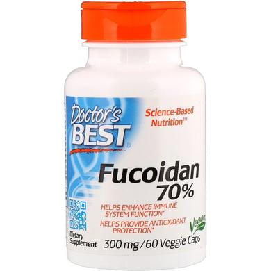 Фукоїдан 70%, Fucoidan, Doctor's Best, 60 капсул - фото