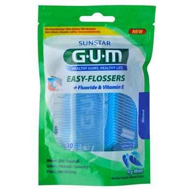 Зубная нить Easy Flossers VIT-E, с фторидом, Gum, 30 штук - фото