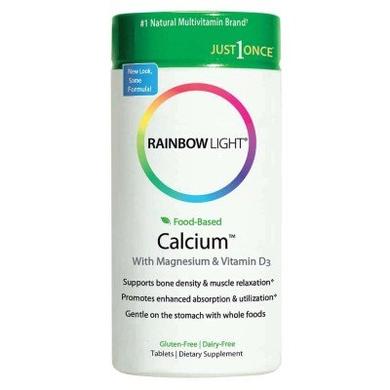 Кальцій, Магній і вітамін D3, Calcium With Magnesium & Vitamin D3, Rainbow Light, 90 таблеток - фото