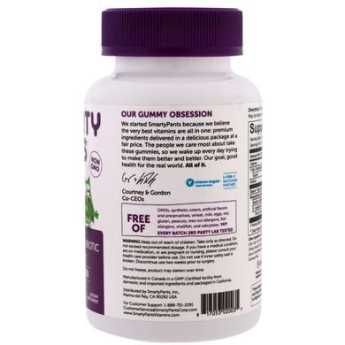 Пробиотики для взрослых, Adult Probiotic Complete, SmartyPants, вкус черники, 60 жевательных конфет - фото