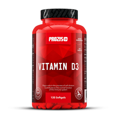 Вітамін D3, Prozis, 120 капсул - фото