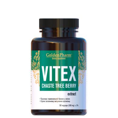 Витекс, GoldenPharm, 500 мг, 90 растительных капсул - фото
