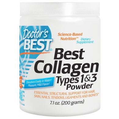 Колаген тип 1 і 3, Collagen, Doctors Best, порошок, 200 г - фото