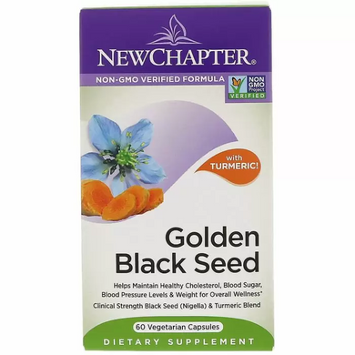 Чорний кмин, Golden Black Seed, New Chapter, 60 вегетаріанських капсул - фото
