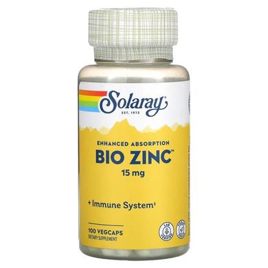 Біо цинк, Bio Zinc, Solaray, 100 капсул - фото