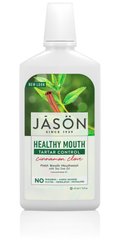Ополаскиватель для рта с корицей и гвоздикой, Healthy Mouth, Jasonl Natural, 473 мл - фото