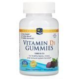 Витамин Д3 (лесные ягоды), Vitamin D3, Nordic Naturals, 1000 МЕ, 60 желе - фото