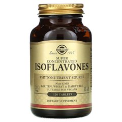 Соевые изофлавоны с генистеином и даидзеином, Isoflavones, Solgar, 120 таблеток - фото