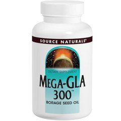 Масло огуречника (Mega-GLA 300), Source Naturals, 120 капсул - фото