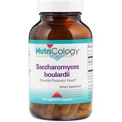 Сахароміцети буларди, Saccharomyces Boulardii, Nutricology, пробіотичні дріжджі, 120 капсул - фото