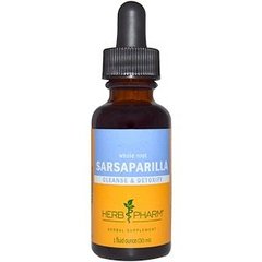 Сарсапарель, экстракт корня, Sarsaparilla, Herb Pharm, 30 мл - фото