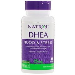 Дегидроэпиандростерон, DHEA, Natrol, 25 мг, 180 таблеток - фото