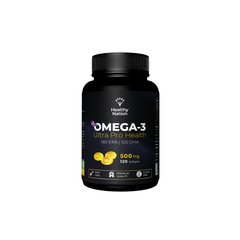 Омега-3, Healthy Nation, 500 мг, 120 капсул - фото