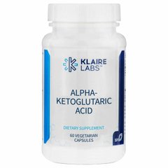 Альфа-кетоглутарова кислота 300 мг, Alpha-Ketoglutaric Acid, Klaire Labs, 60 вегетаріанських капсул - фото