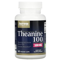 Теанин, Theanine, Jarrow Formulas, 100 мг, 60 капсул - фото